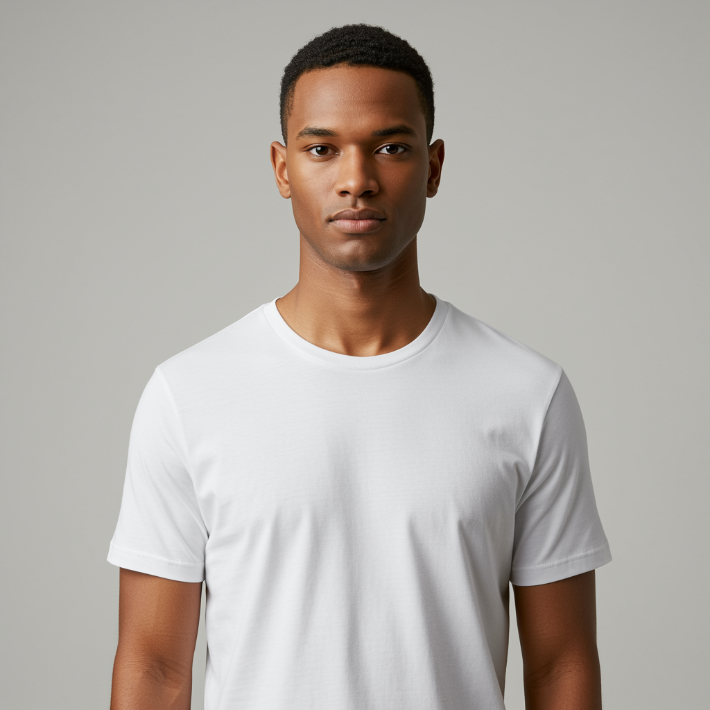 Premium plain cotton t-shirt product