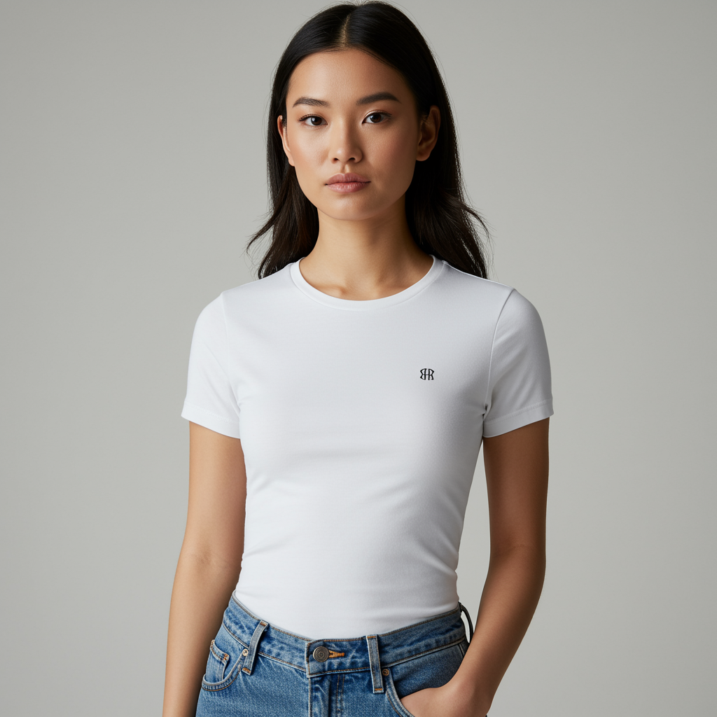 Minimal logo t-shirt with subtle branding